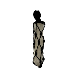 Smoky Quartz Cord Wrapped Pendant