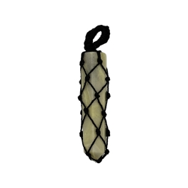 Green Serpentine Cord Wrapped Pendant