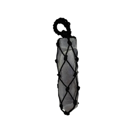 Lepidolite Cord Wrapped Pendant