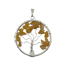 Yellow Aventurine Tree Of Life Pendant