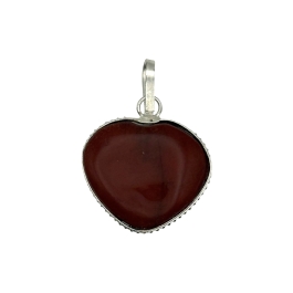 Red Jasper Heart Pendant