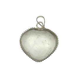 Quartz Heart Pendant