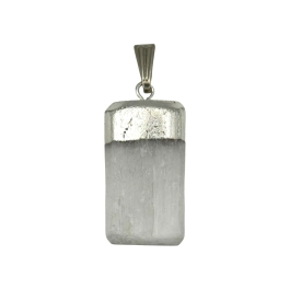 Selenite Polished Chunk Rough Pendant