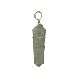 Green Aventurine Double Terminated Wire Wrapped Pendant