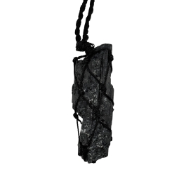 Black Tourmaline Raw Stone Pendulum