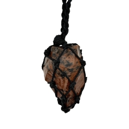 Mahogany Obsidian Raw Stone Pendulum