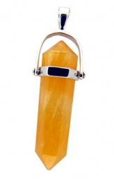 30mm Aragonite in Sterling Silver Setting