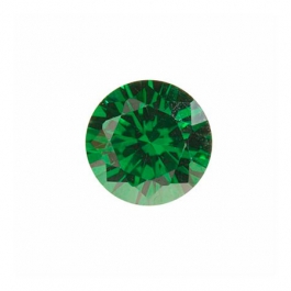 5mm Round Emerald Green CZ - Pack of 5