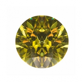 8mm Round Peridot CZ - Pack of 1