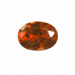 10X8mm Oval Garnet CZ  - Pack of 1