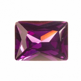 20X15mm Rectangle Light Amethyst CZ - Pack of 1