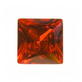 10mm Square Red CZ - Pack of 1