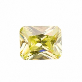 10X8mm Octagon Apple Green CZ - Pack of 1