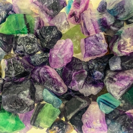 WireJewelry Rainbow Florite Rough - Large Natural Gemstones in 3 LB Bag