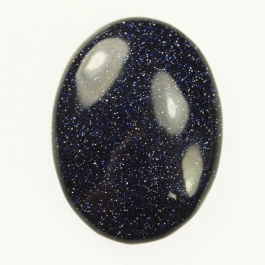 22x30mm Blue Goldstone Oval Cabochon - Pack of 1