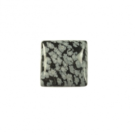 Snowflake Obsidian 10mm Square Cabochon - Pack of 2