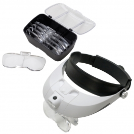 Headband Magnifier with Light