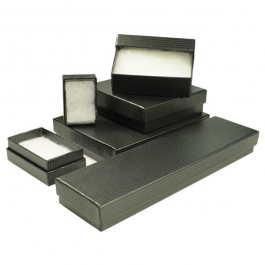 Black Pinstripe Jewelry Box Variety Pack - Pack of 78