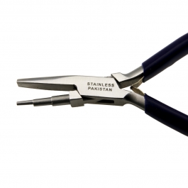 3-step round nose flat jaw pliers