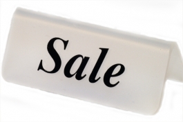 'Sale' Frosted Sign - Sold Individually