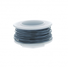 18 Gauge Round Silver Plated Blue Steel Copper Craft Wire - 20ft