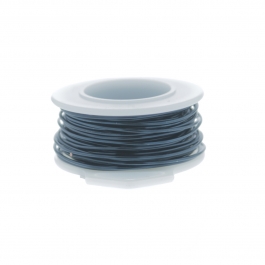 20 Gauge Round Silver Plated Blue Steel Copper Craft Wire - 25ft