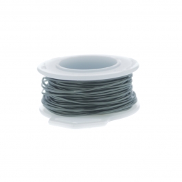 28 Gauge Round Silver Plated Hematite Copper Craft Wire - 200ft