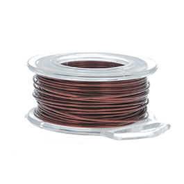 18 Gauge Round Brown Enameled Craft Wire - 21 ft