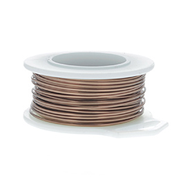 24 Gauge Round Antique Copper Enameled Craft Wire - 60 ft