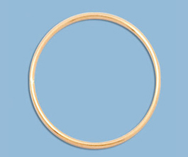 Gold Filled Jump Ring Closed 28mm 18ga - Pack of 2