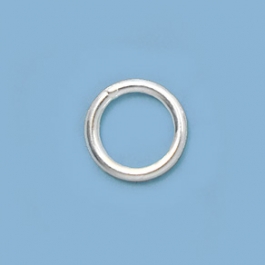 Sterling Silver Jump Ring Closed (.027) 21ga. 5mm - Pack of 10