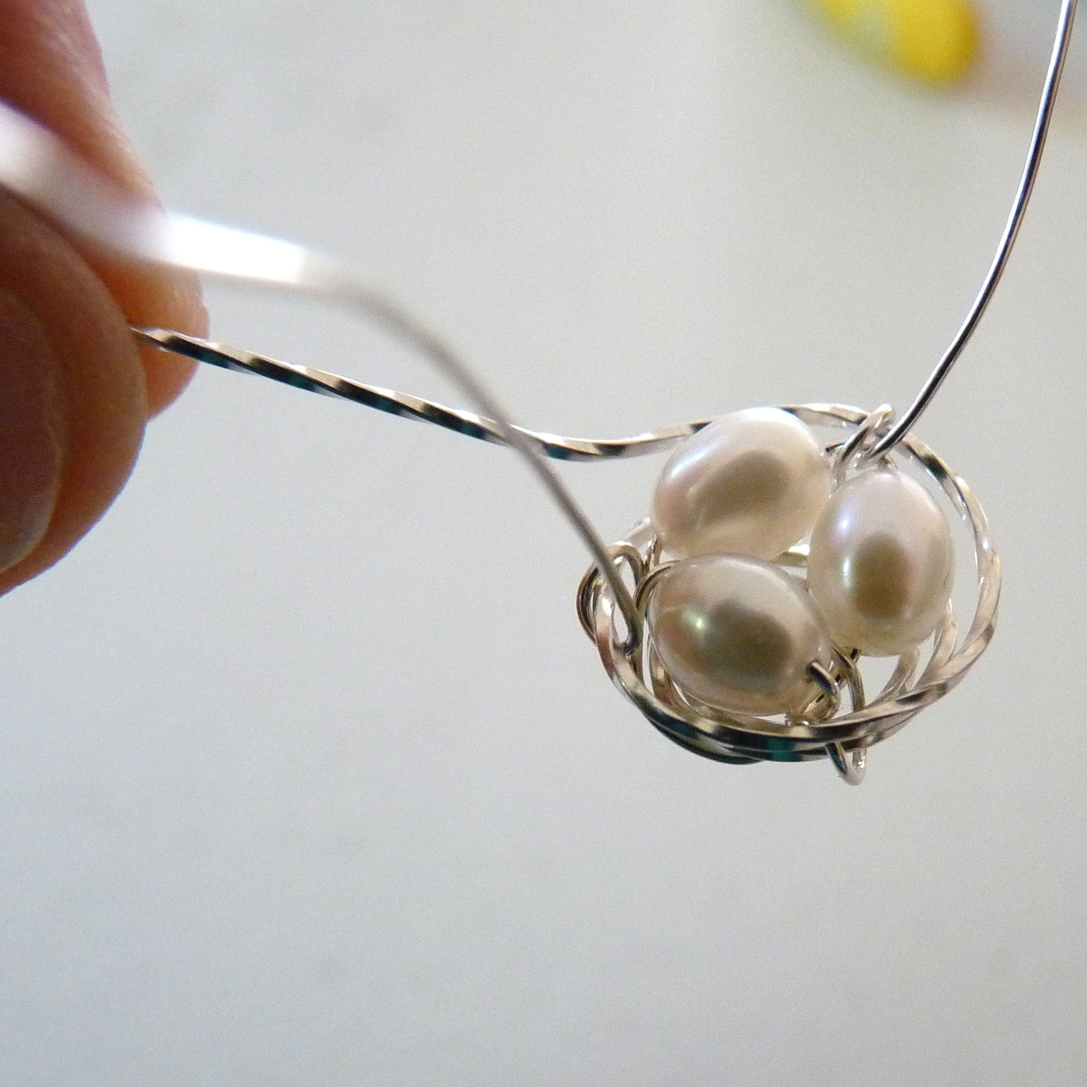 Bird's nest pendant