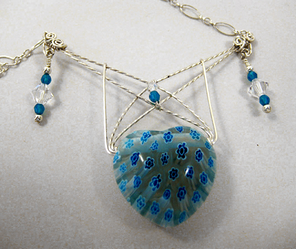Webbed Heart Necklace