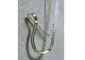 Free Form Wire Wrapped Pendant