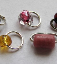 Beaded Jump Rings by Albina Manning