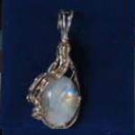 Moonstone Wire Wrapped by Jane Elizabeth Duke