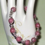 Rhodonite Bead Bracelet