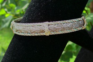 Steel Pattern Wire Bangle