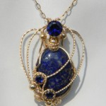 Lapis Lazuli Gold Pendant