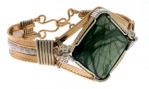 Imperial Jasper Wire Wrapped Bracelet