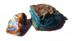 Boulder opal rough