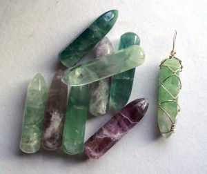 Caged Fluorite Crystals