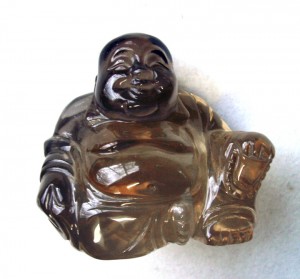 smokey quartz buddha