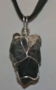 smoky quartz necklace