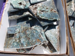 Kyanite slices