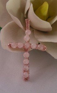 rose quartz cross