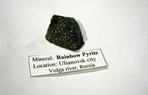 Rainbow Pyrite from Russia