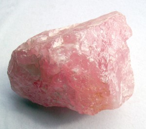 Rough rose quartz