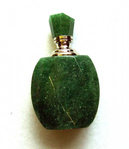 carved aventurine bottle