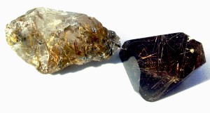 rough rutilated quartz